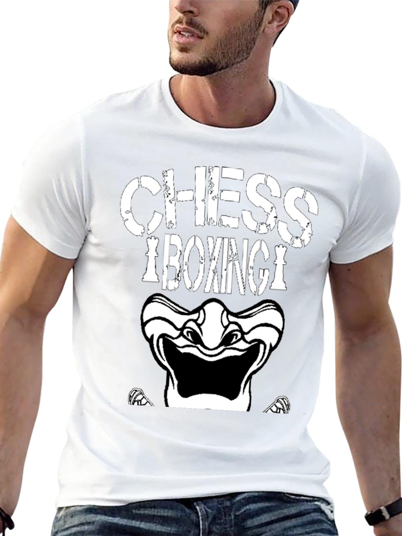 Chess Boxing Graphic Tee - Black