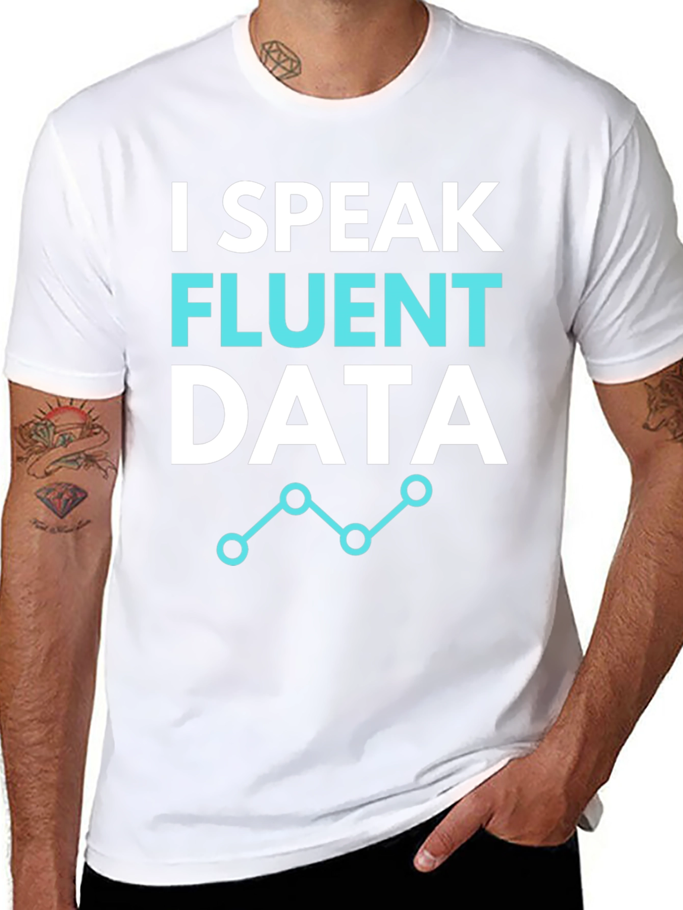 I Speak Fluent Data Graphic Tee