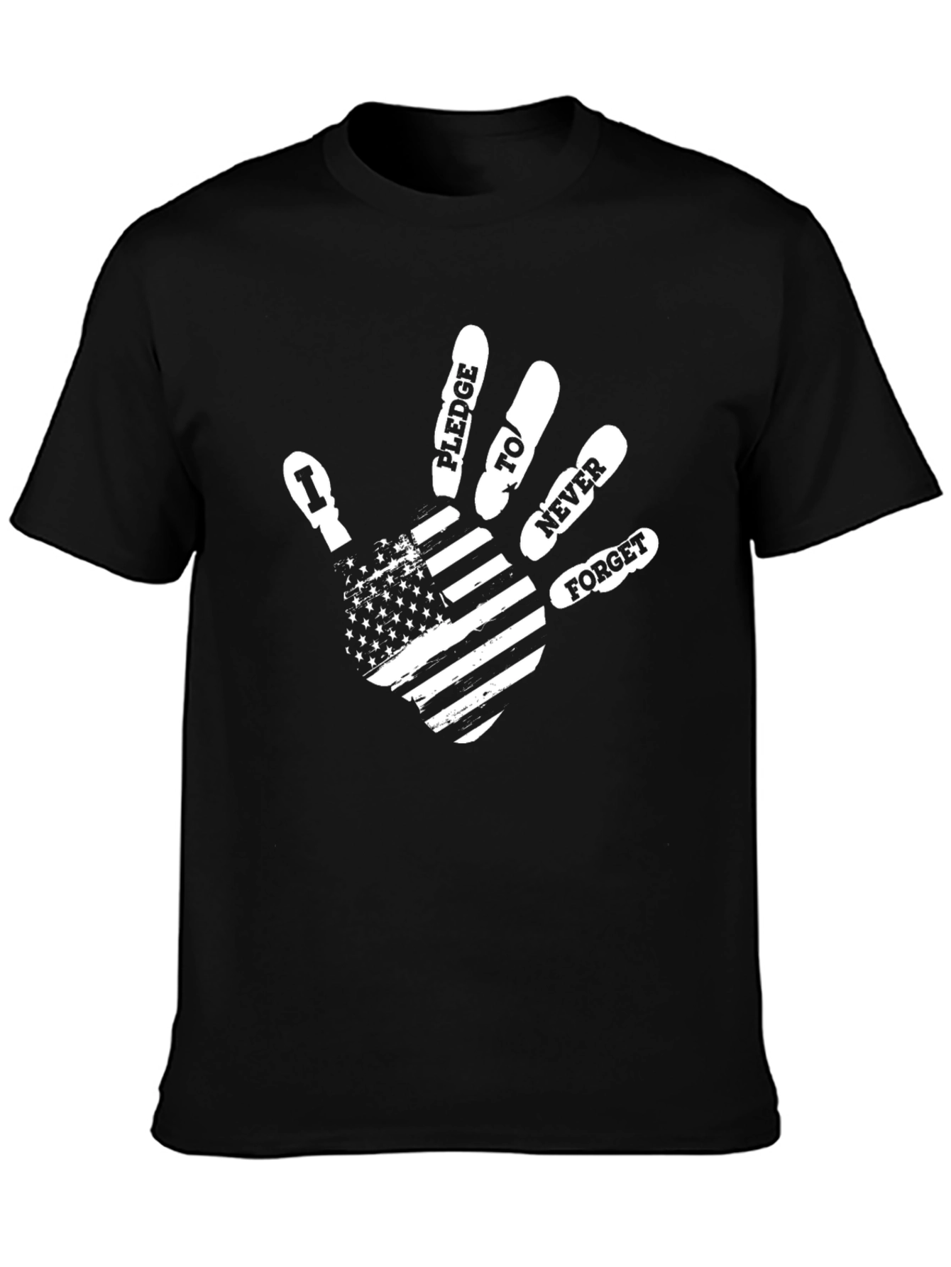 Patriotic Never Forget Handprint T-Shirt