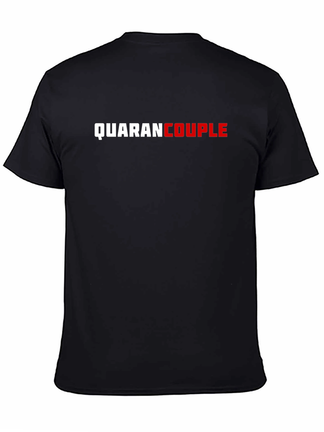 QuaranCouple T-Shirt - Black Crew Neck