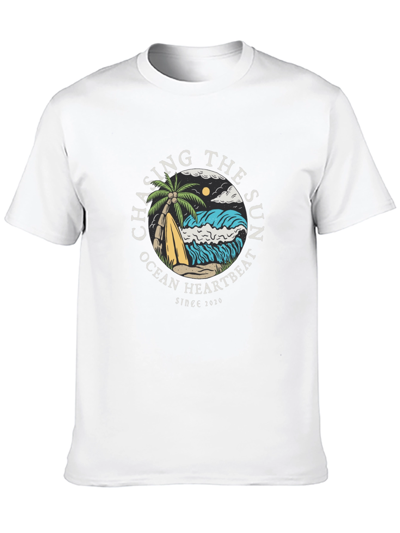 Chasing the Sun Graphic Tee - Ocean Heartbeat T-Shirt