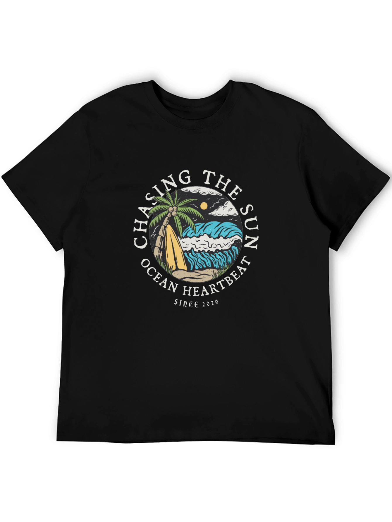 Chasing the Sun Graphic Tee - Ocean Heartbeat T-Shirt