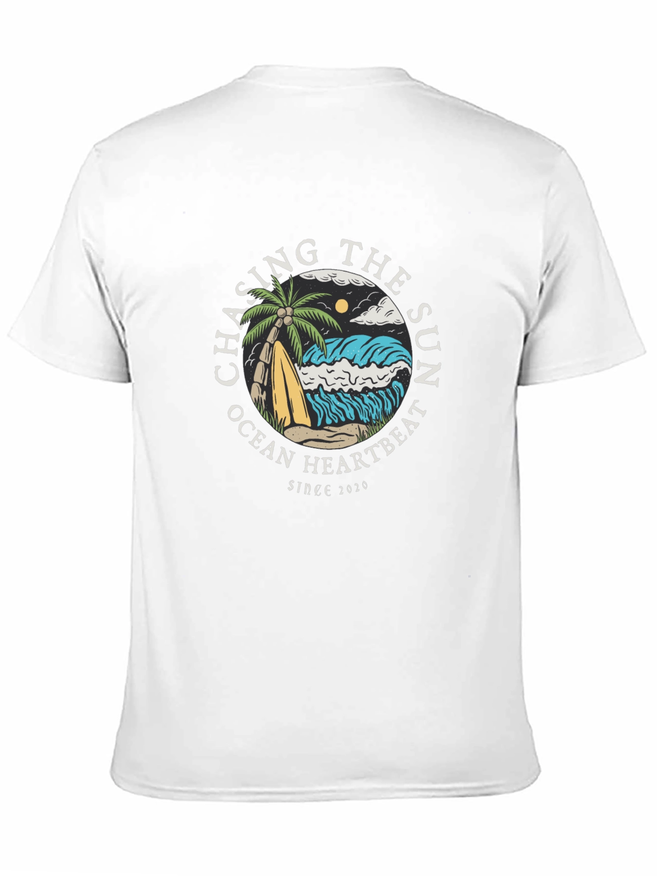 Chasing the Sun Graphic Tee - Ocean Heartbeat T-Shirt