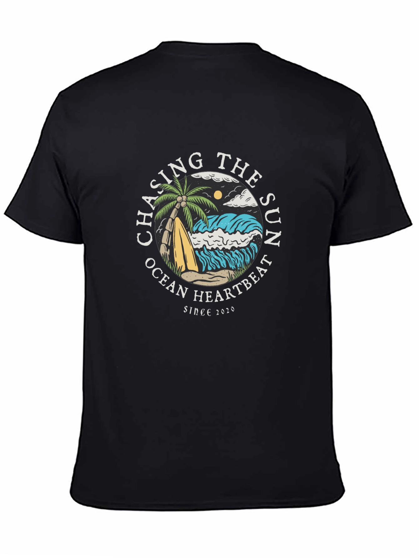 Chasing the Sun Graphic Tee - Ocean Heartbeat T-Shirt