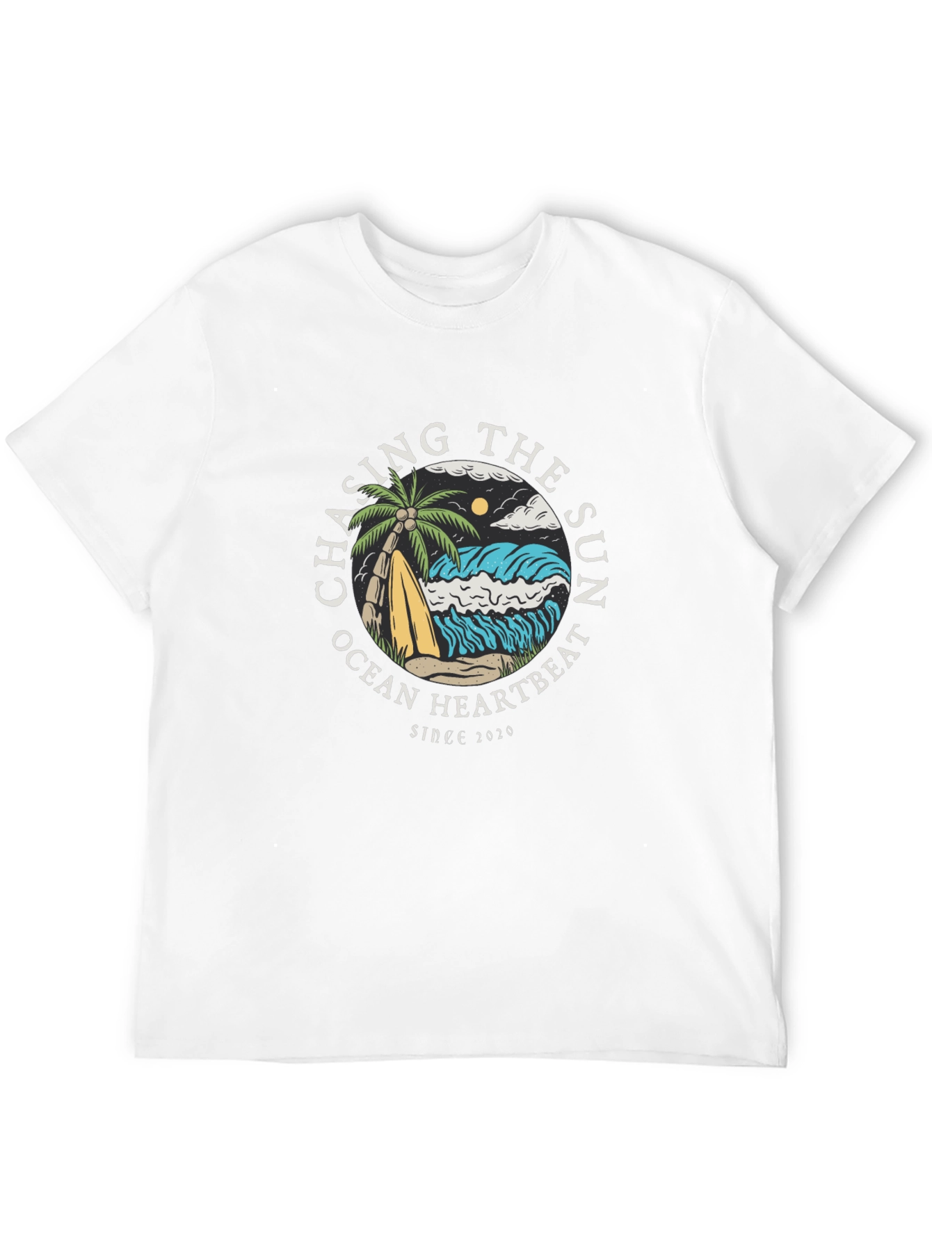 Chasing the Sun Graphic Tee - Ocean Heartbeat T-Shirt