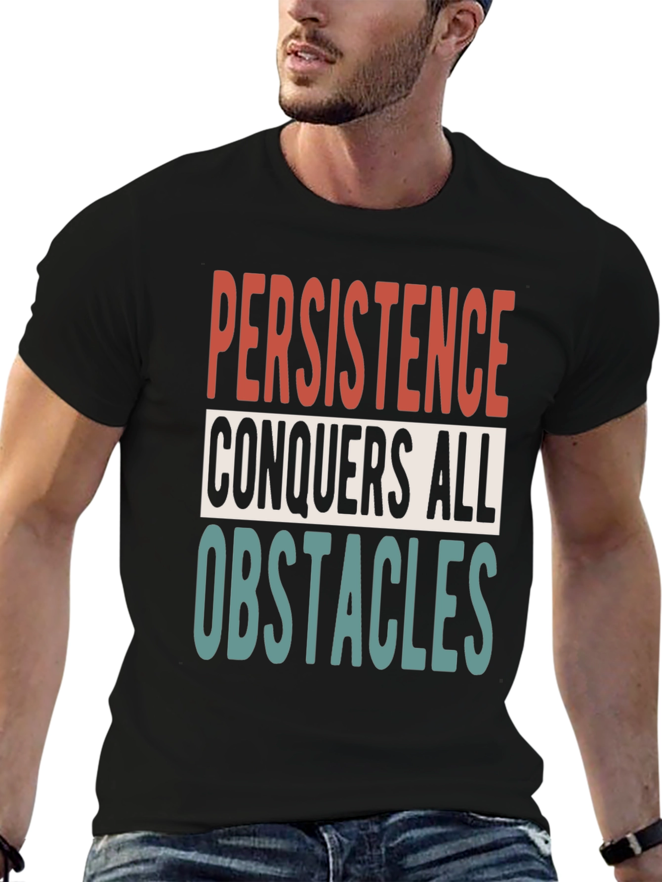 Persistence Motivational Graphic T-Shirt