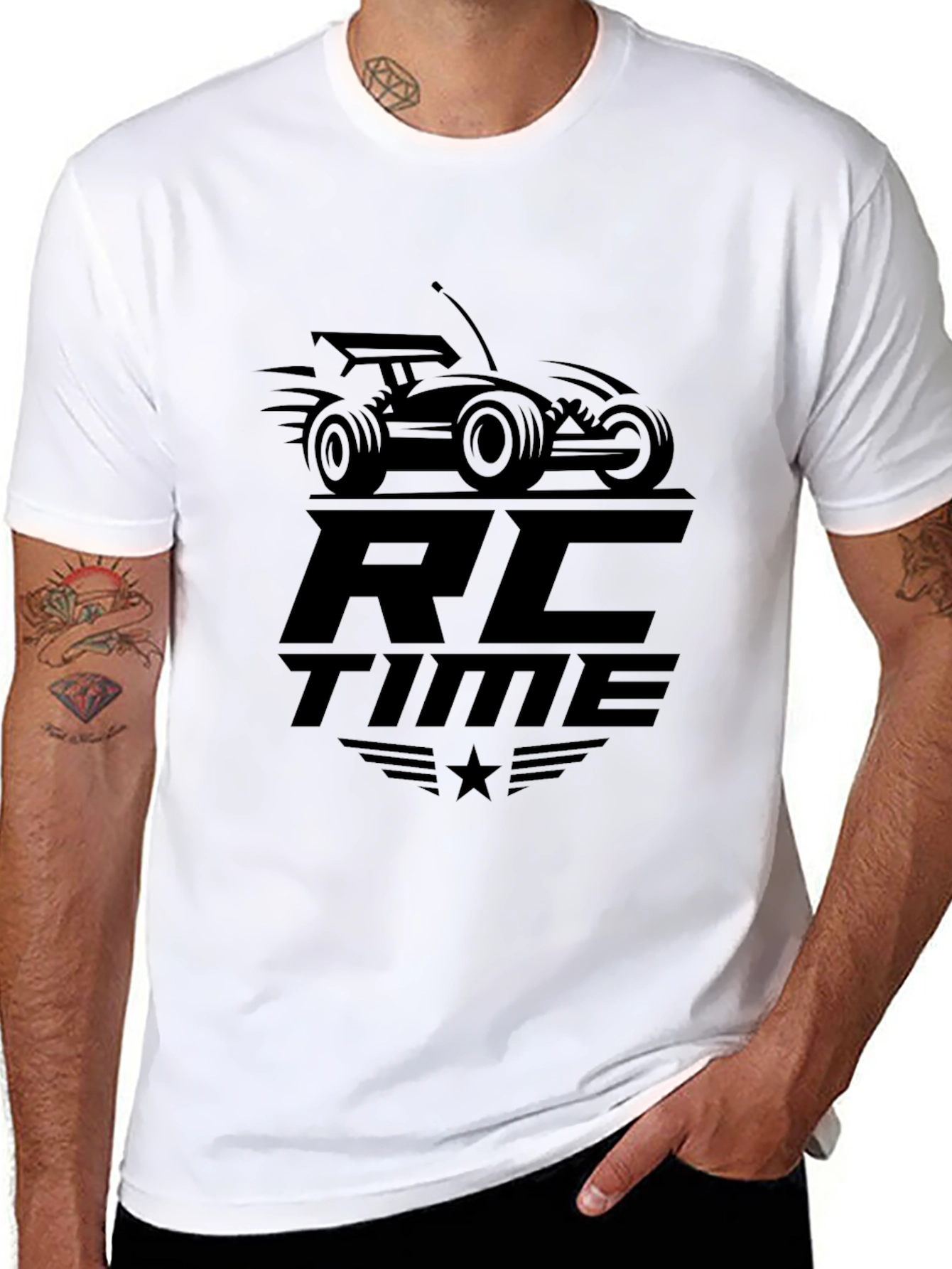 RC Time Black Graphic Tee