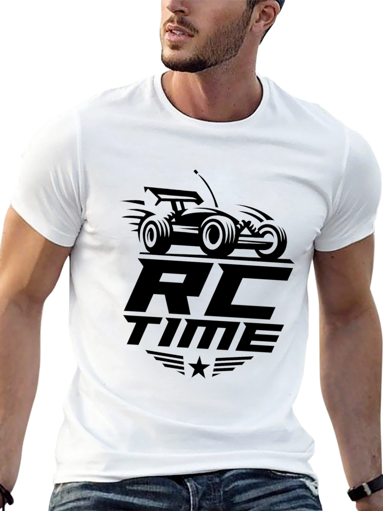RC Time Black Graphic Tee