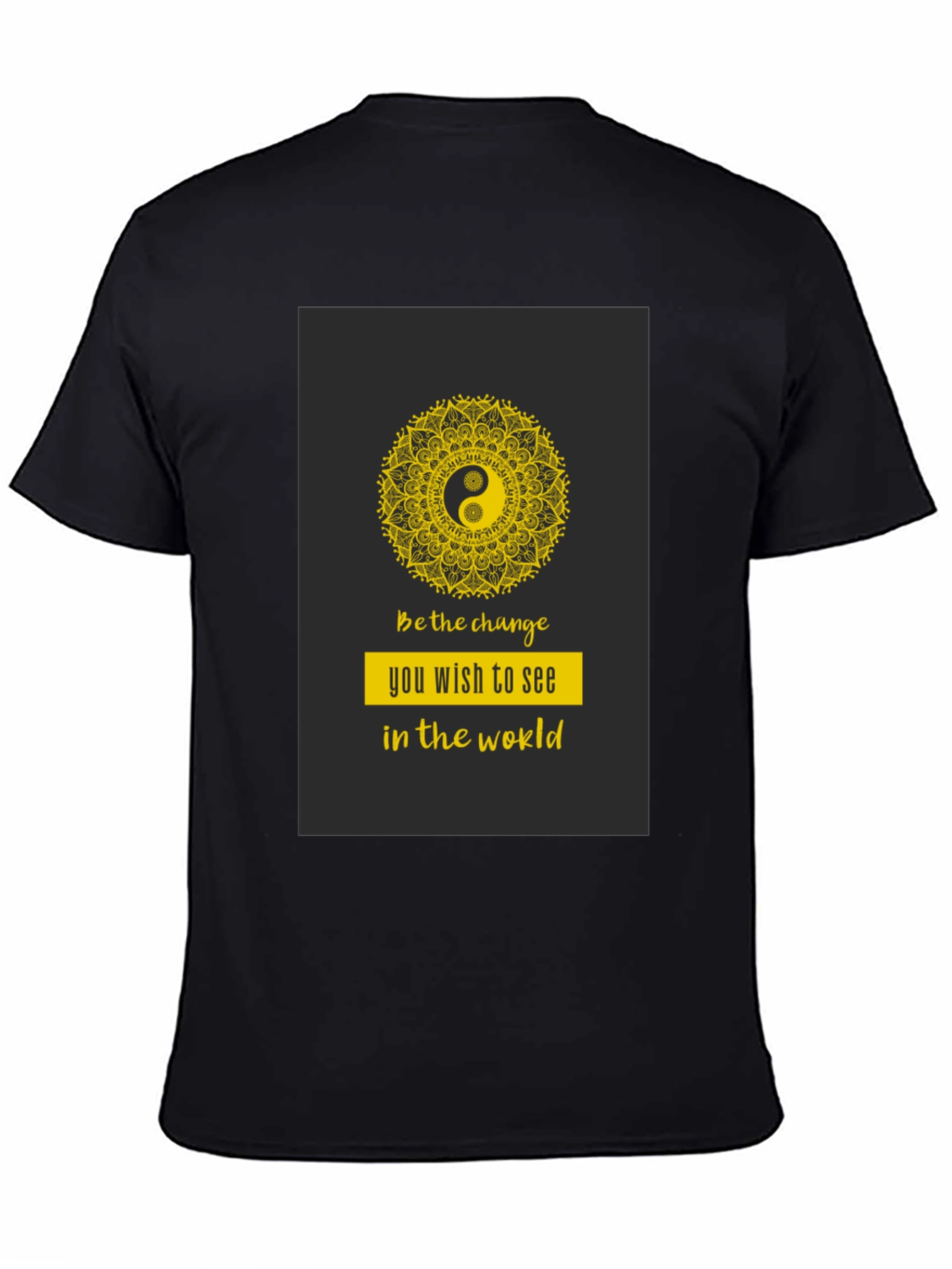 Yin Yang Mandala Graphic T-Shirt - Be the Change