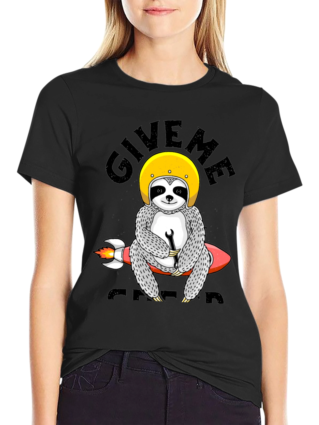 Sloth Rocket T-Shirt - Give Me Speed Funny Tee