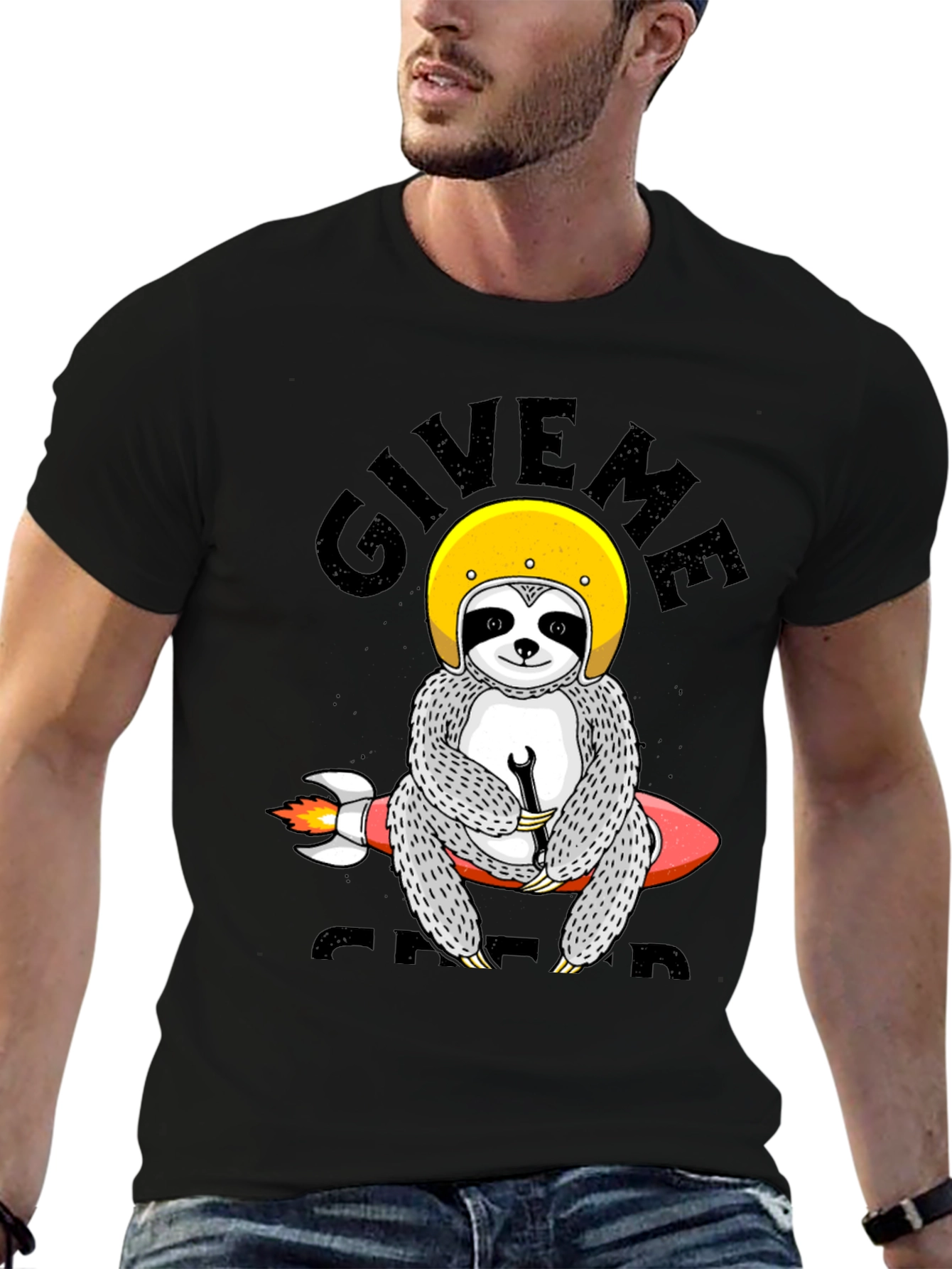 Sloth Rocket T-Shirt - Give Me Speed Funny Tee