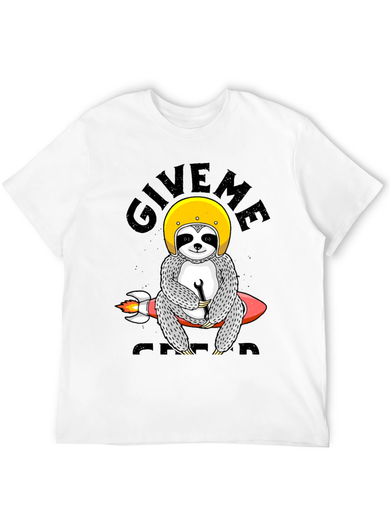 Sloth Rocket T-Shirt - Give Me Speed Funny Tee
