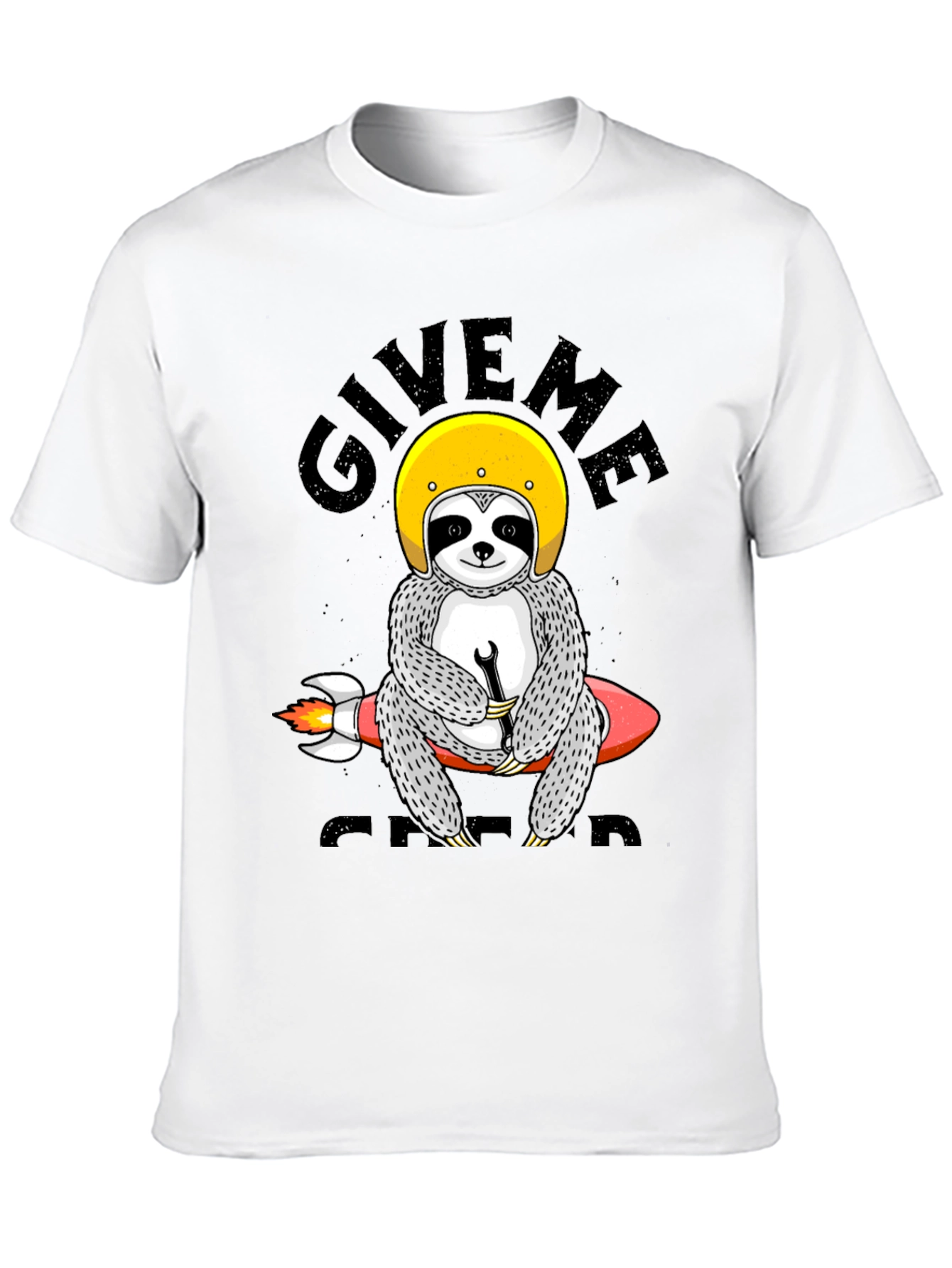 Sloth Rocket T-Shirt - Give Me Speed Funny Tee