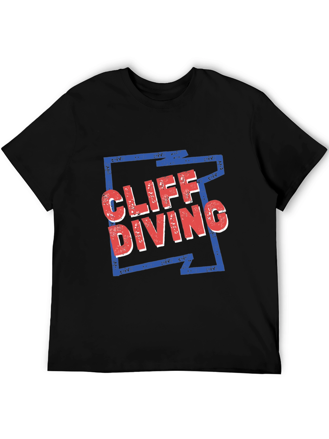 Cliff Diving Graphic Tee - Cool Design
