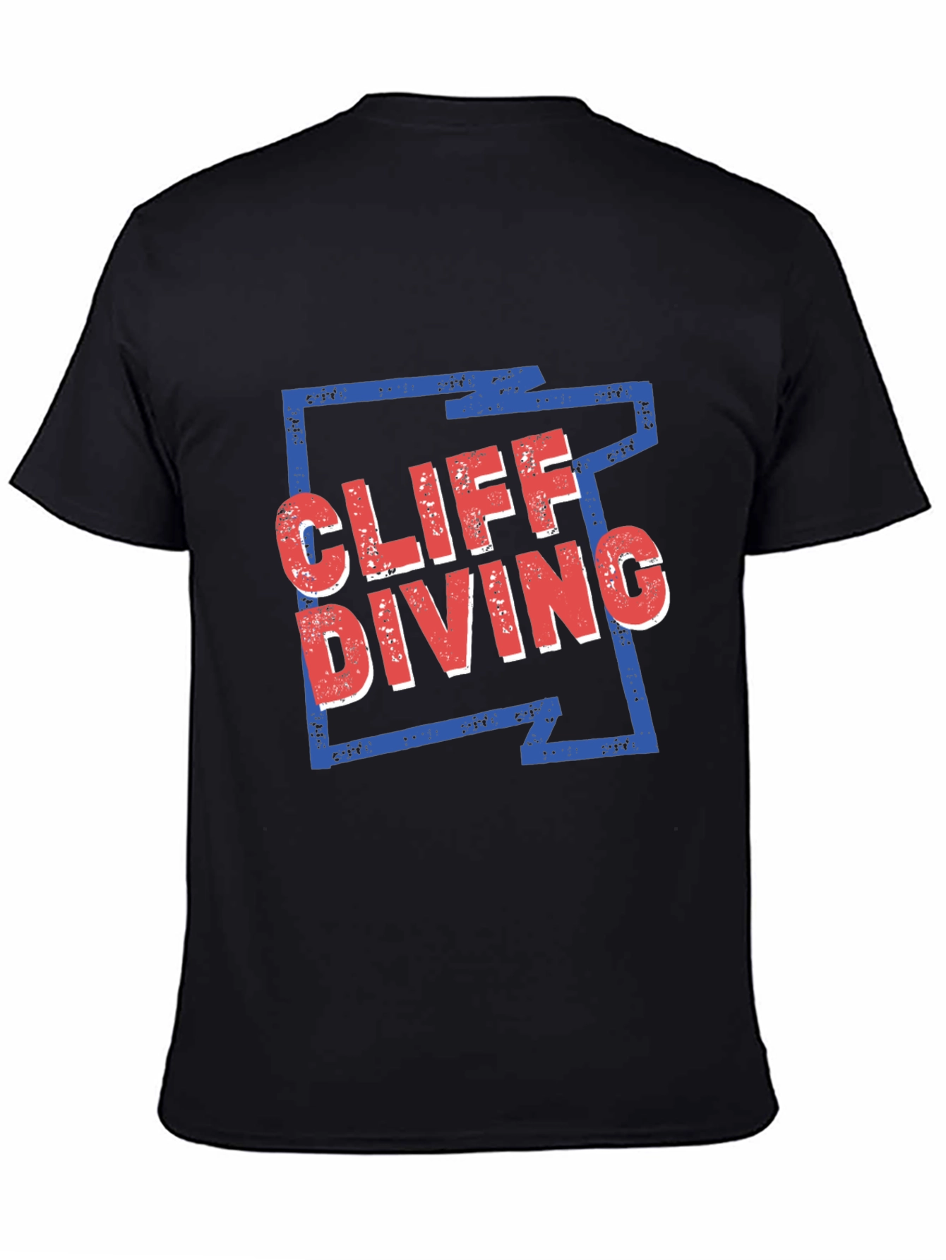 Cliff Diving Graphic Tee - Cool Design