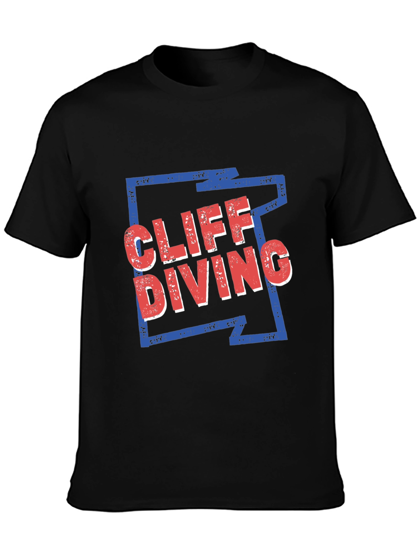 Cliff Diving Graphic Tee - Cool Design