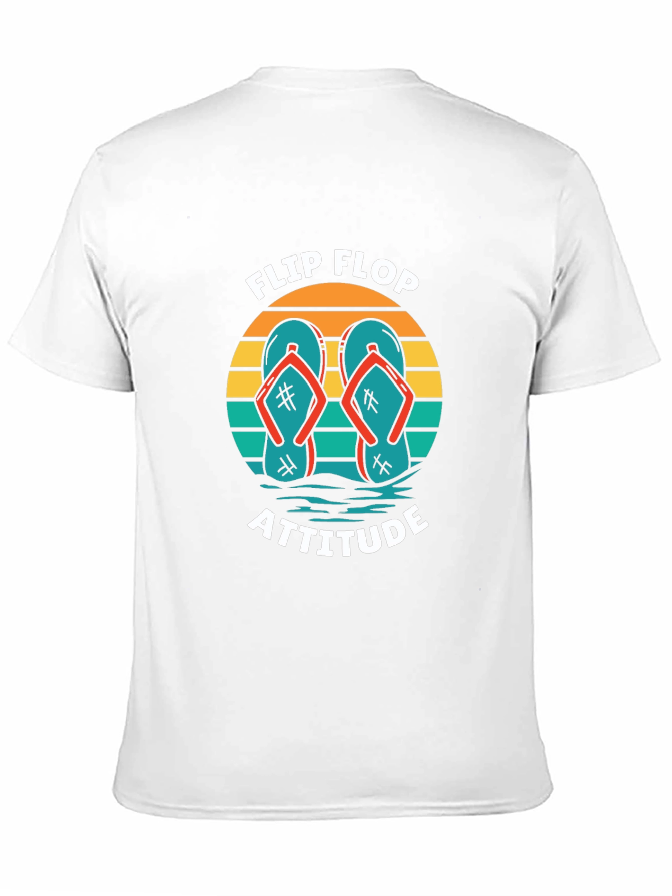 Flip Flop Attitude Graphic Tee - Black