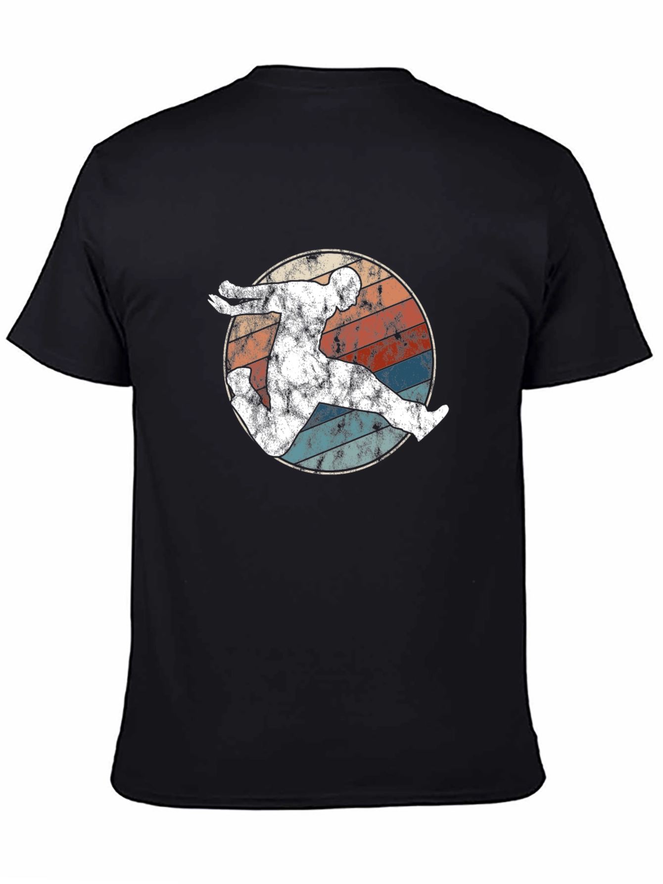 Retro Runner Graphic T-Shirt - Black