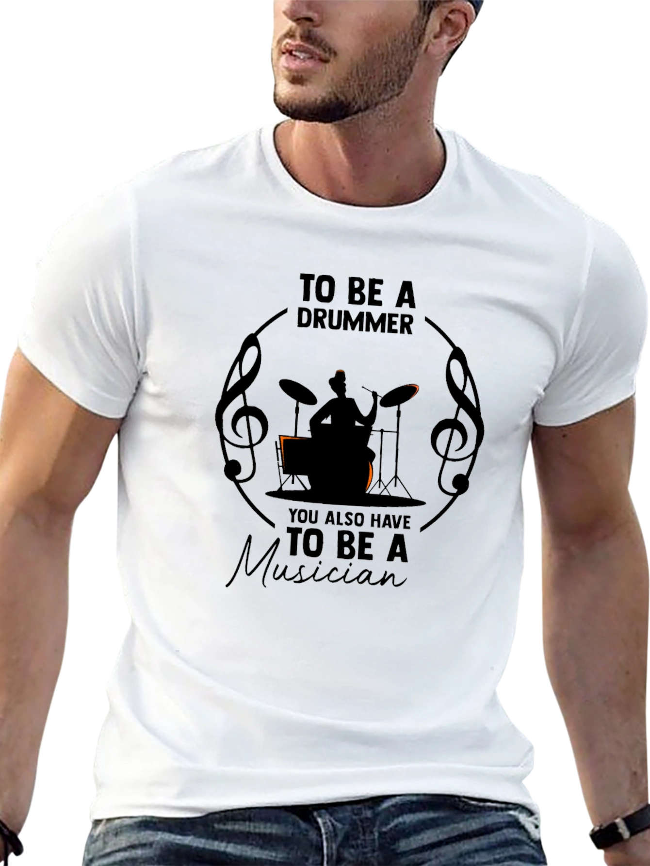 To Be A Drummer Musician Graphic T-Shirt