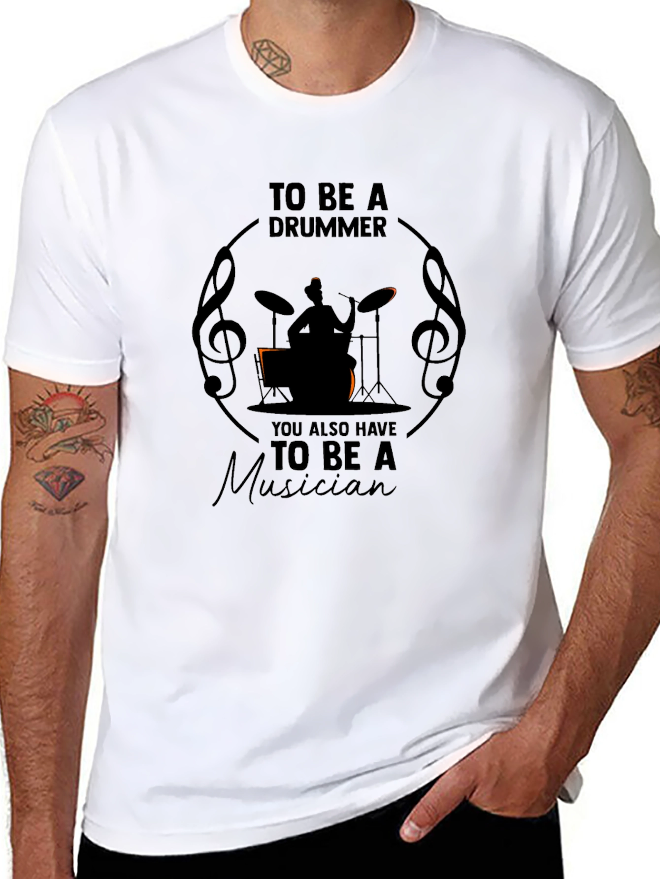 To Be A Drummer Musician Graphic T-Shirt