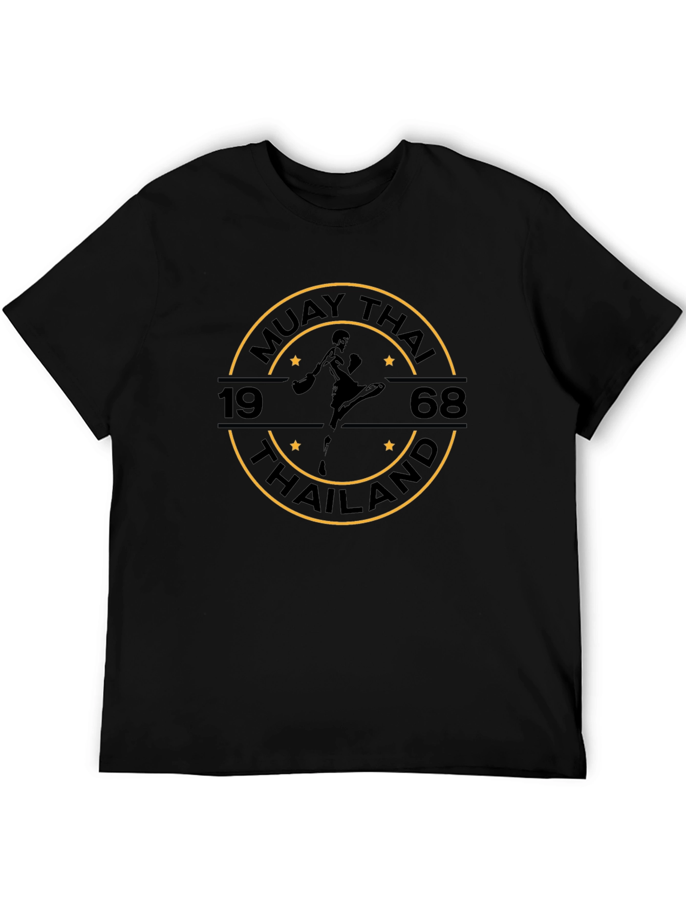 Muay Thai 1968 Thailand Black T-Shirt