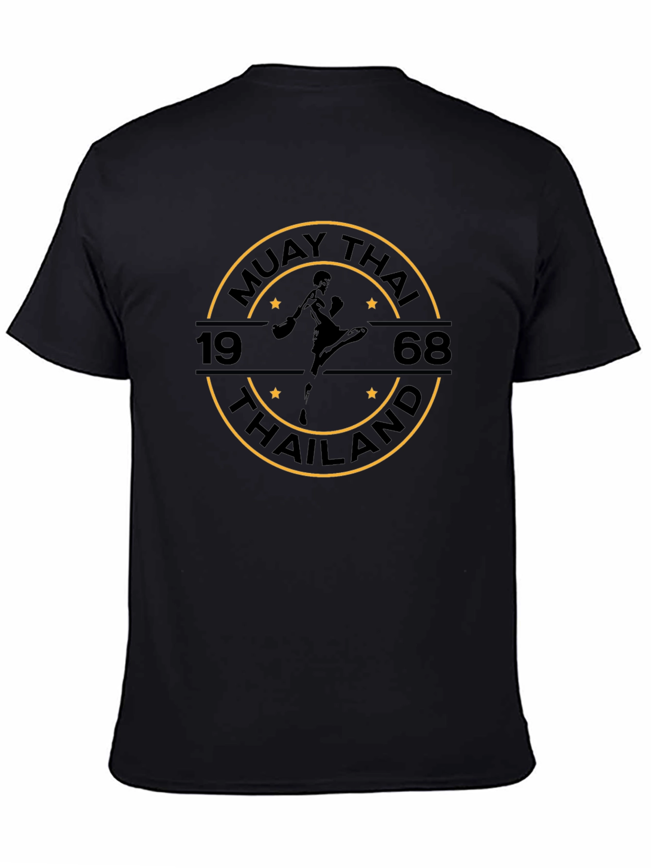 Muay Thai 1968 Thailand Black T-Shirt