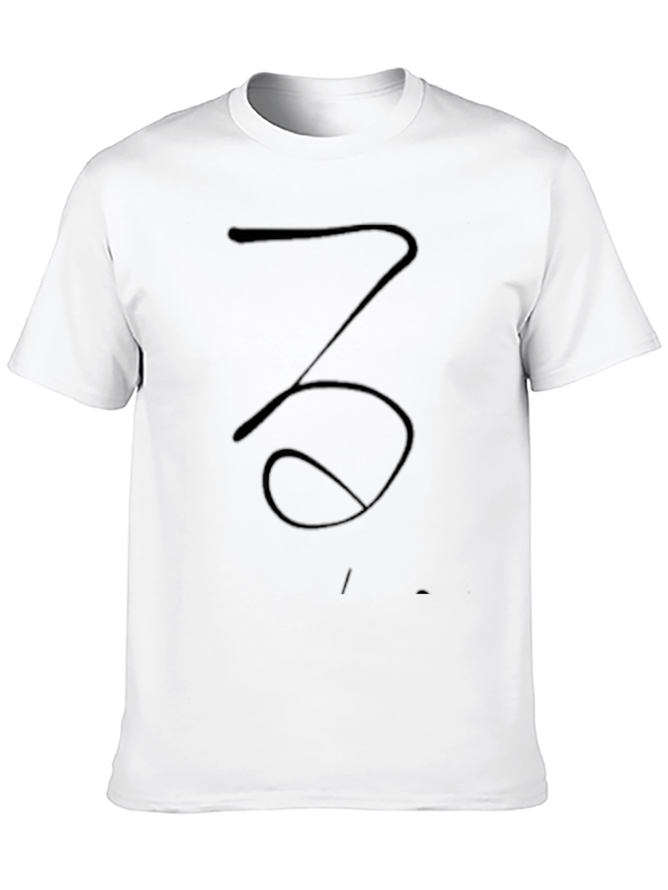 Abstract Symbol Black T-Shirt - Casual Cotton Tee