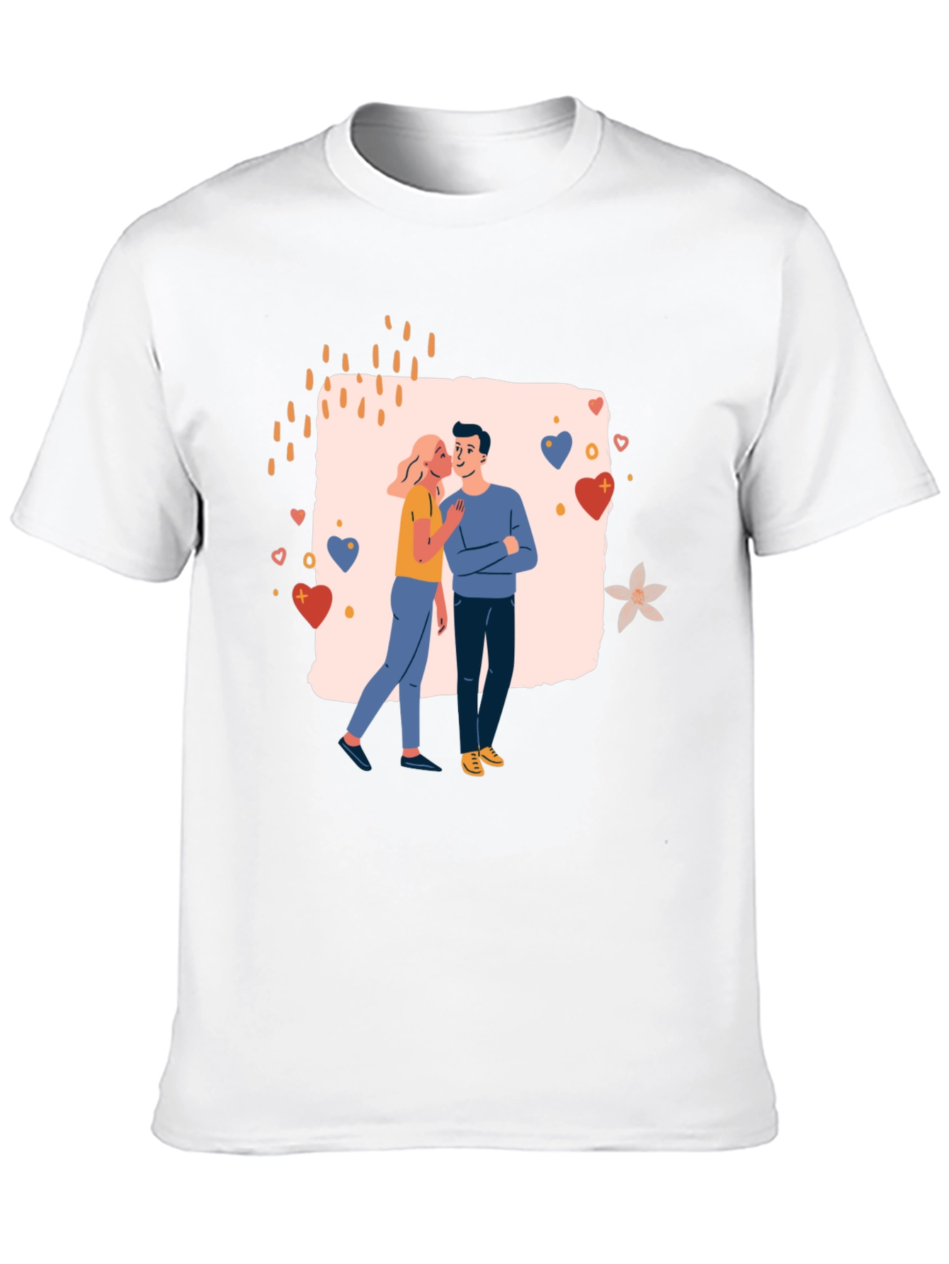 Couples Love Graphic T-Shirt - Romantic Design