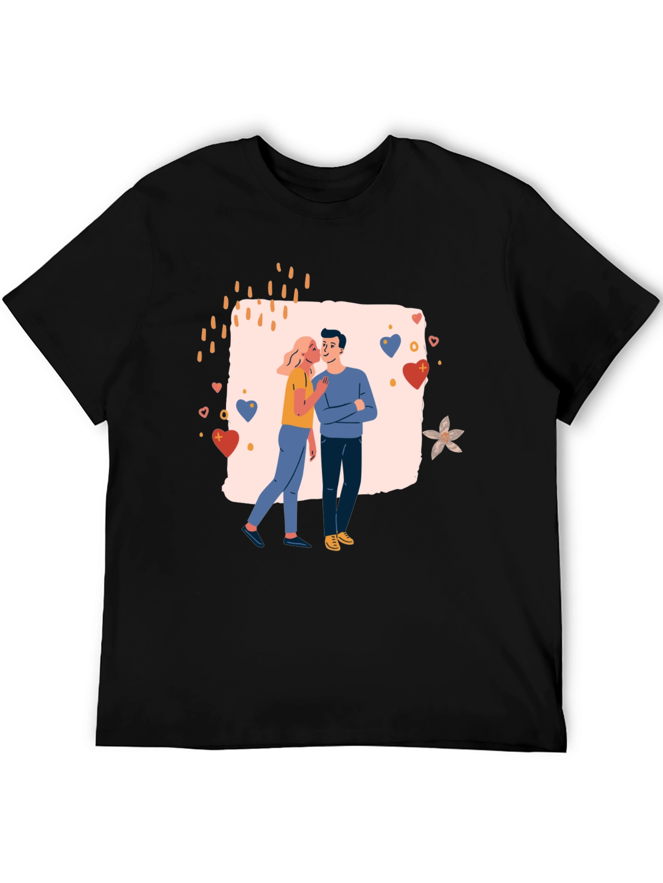 Couples Love Graphic T-Shirt - Romantic Design