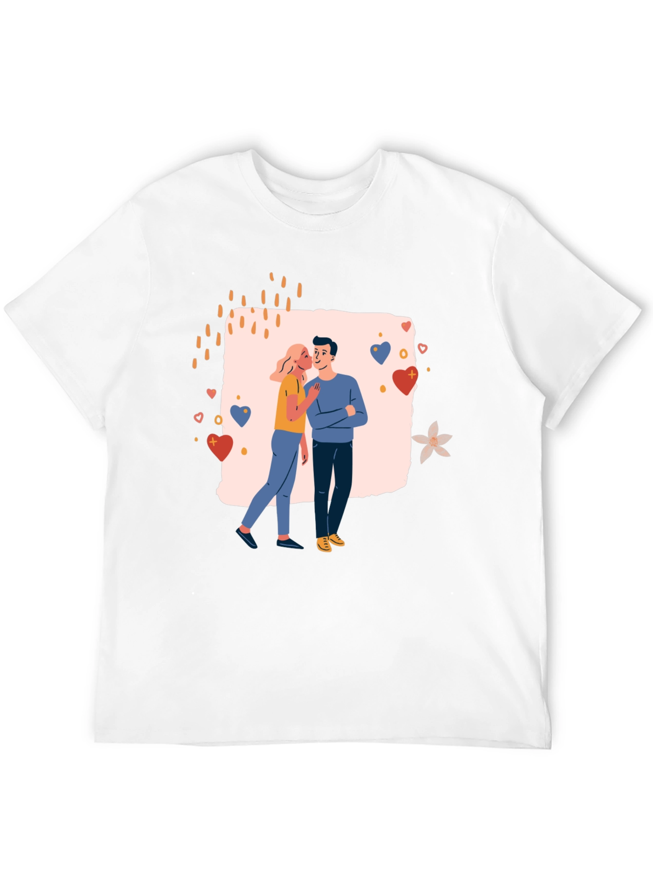 Couples Love Graphic T-Shirt - Romantic Design
