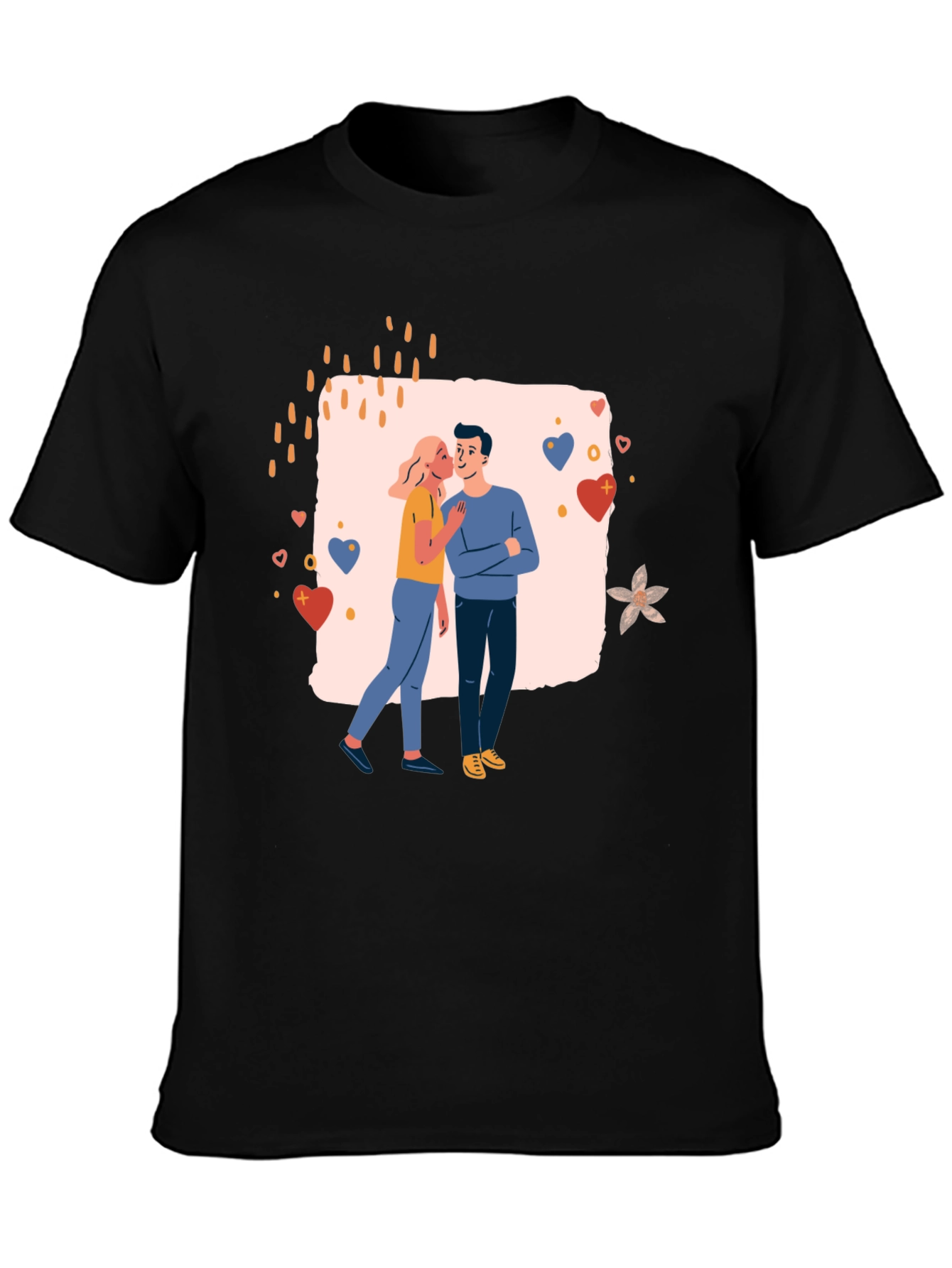 Couples Love Graphic T-Shirt - Romantic Design