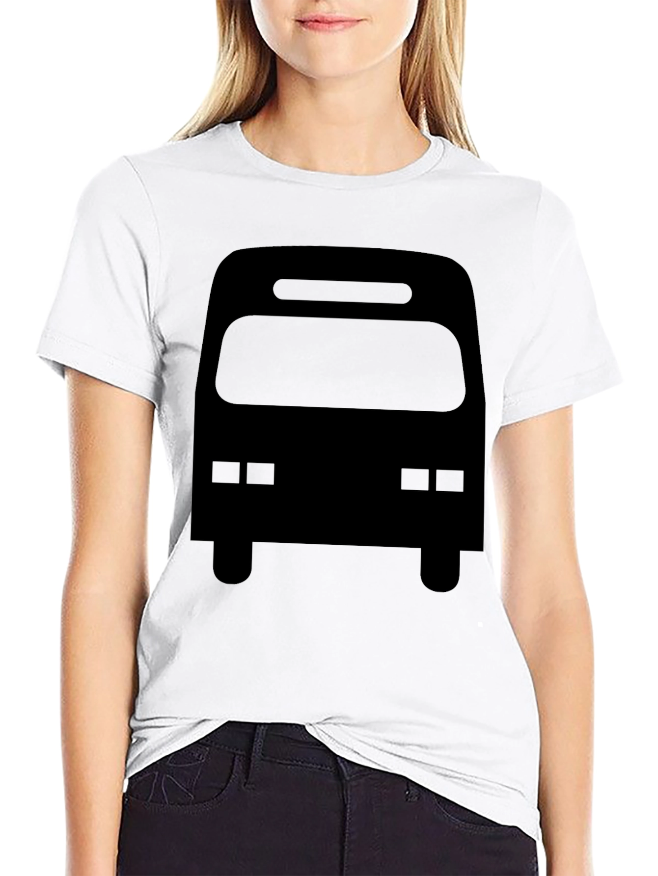 Black Bus Graphic Tee - Mens Casual T-Shirt