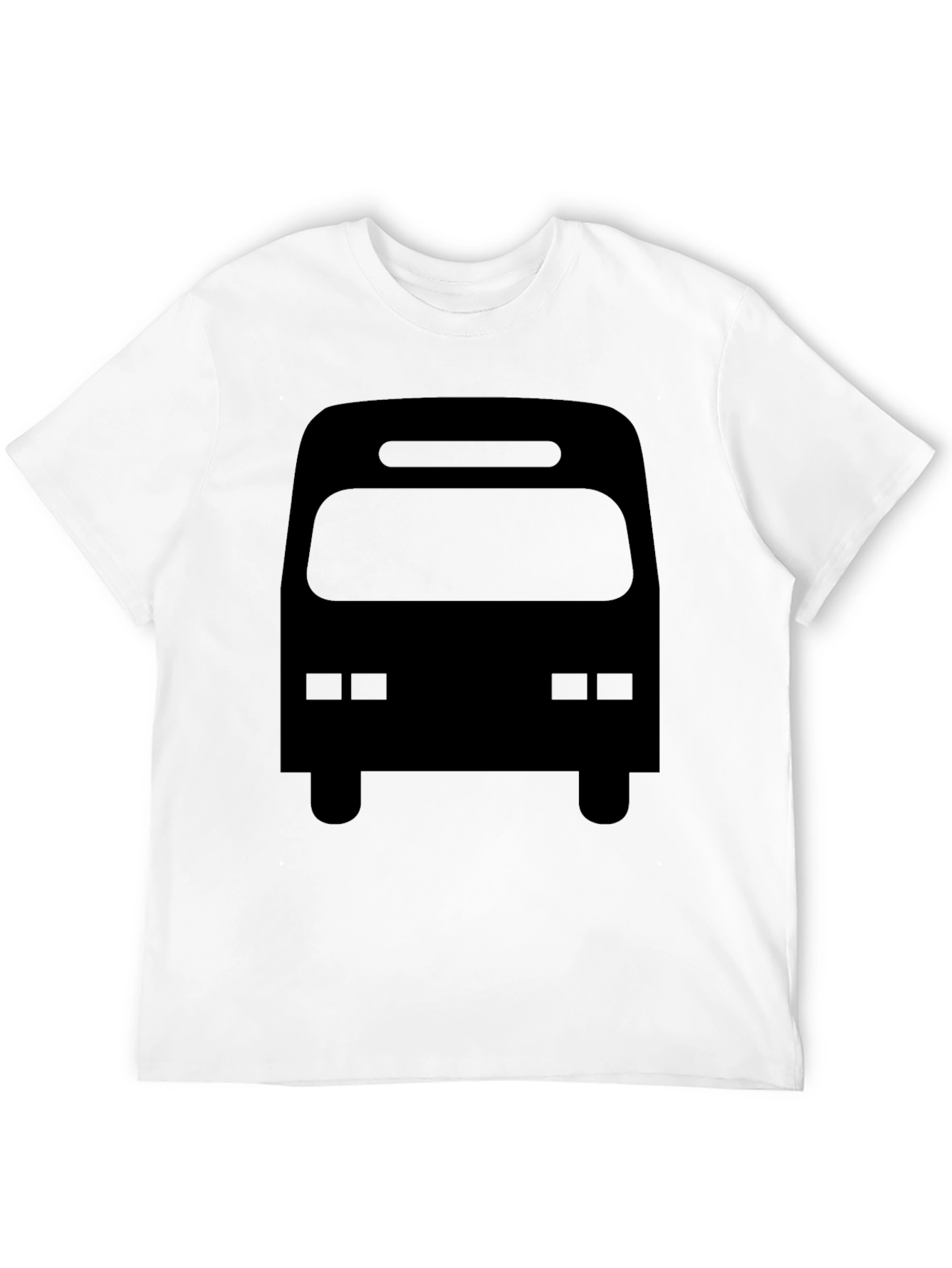 Black Bus Graphic Tee - Mens Casual T-Shirt
