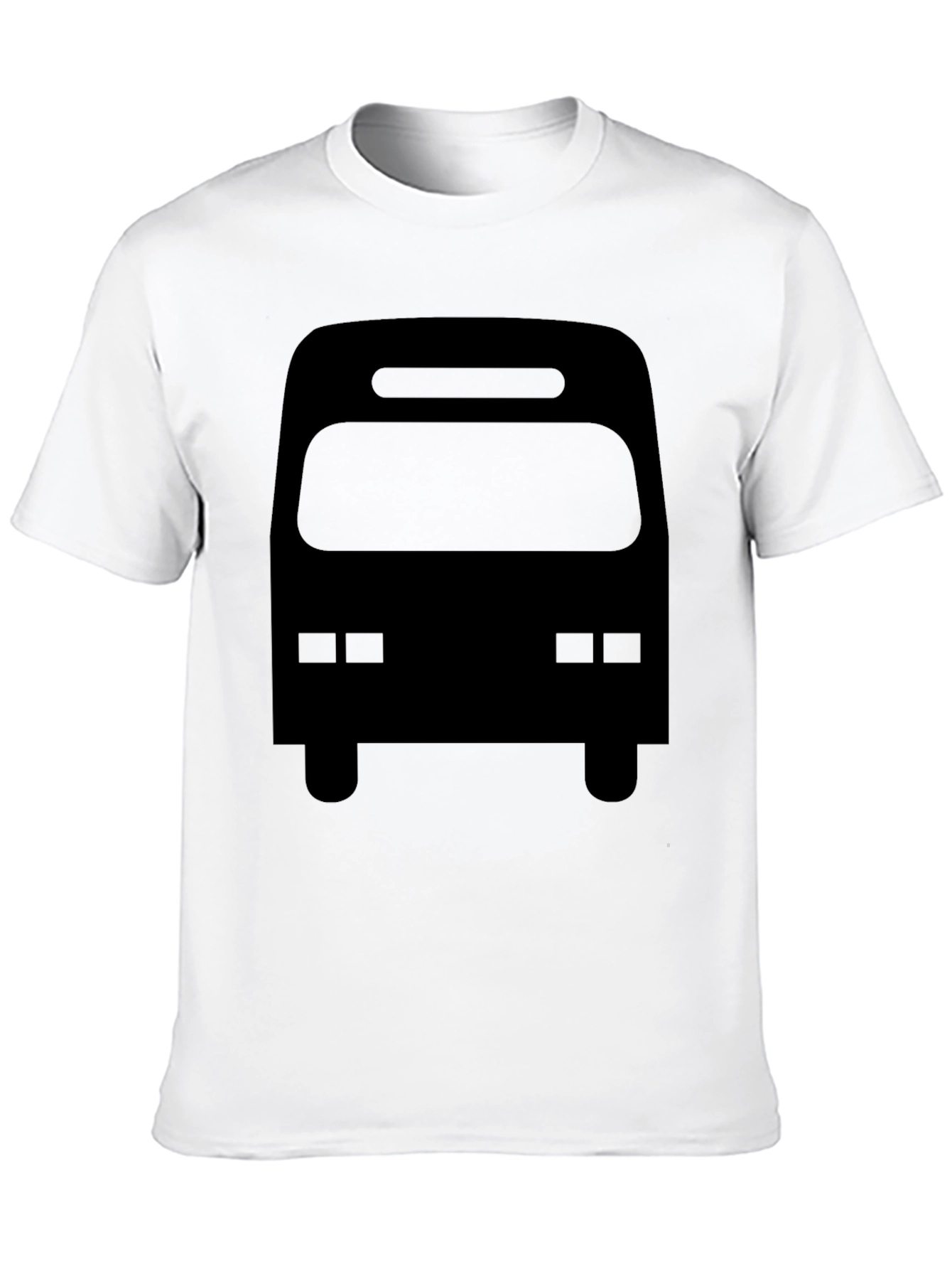 Black Bus Graphic Tee - Mens Casual T-Shirt