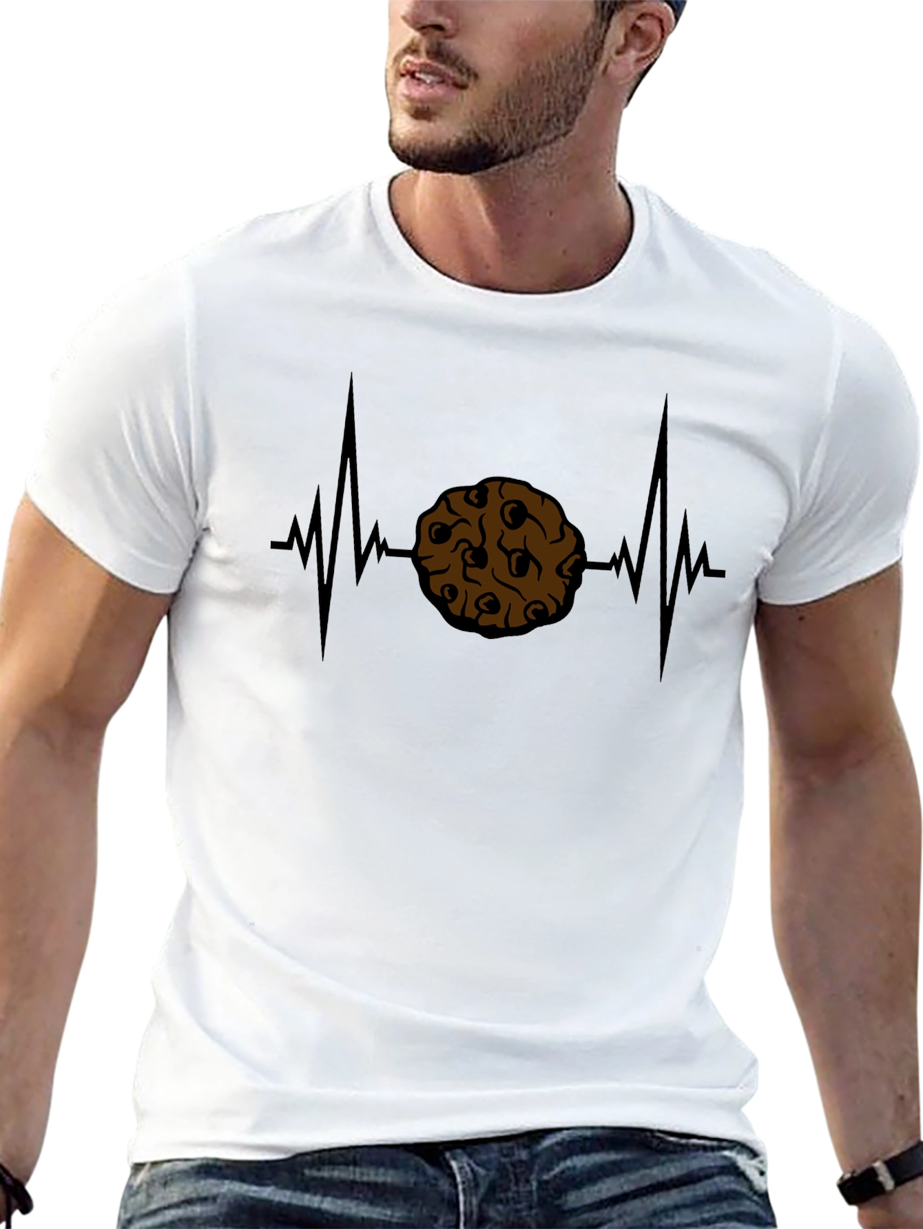 Cookie Heartbeat T-Shirt - Snack Lover Tee