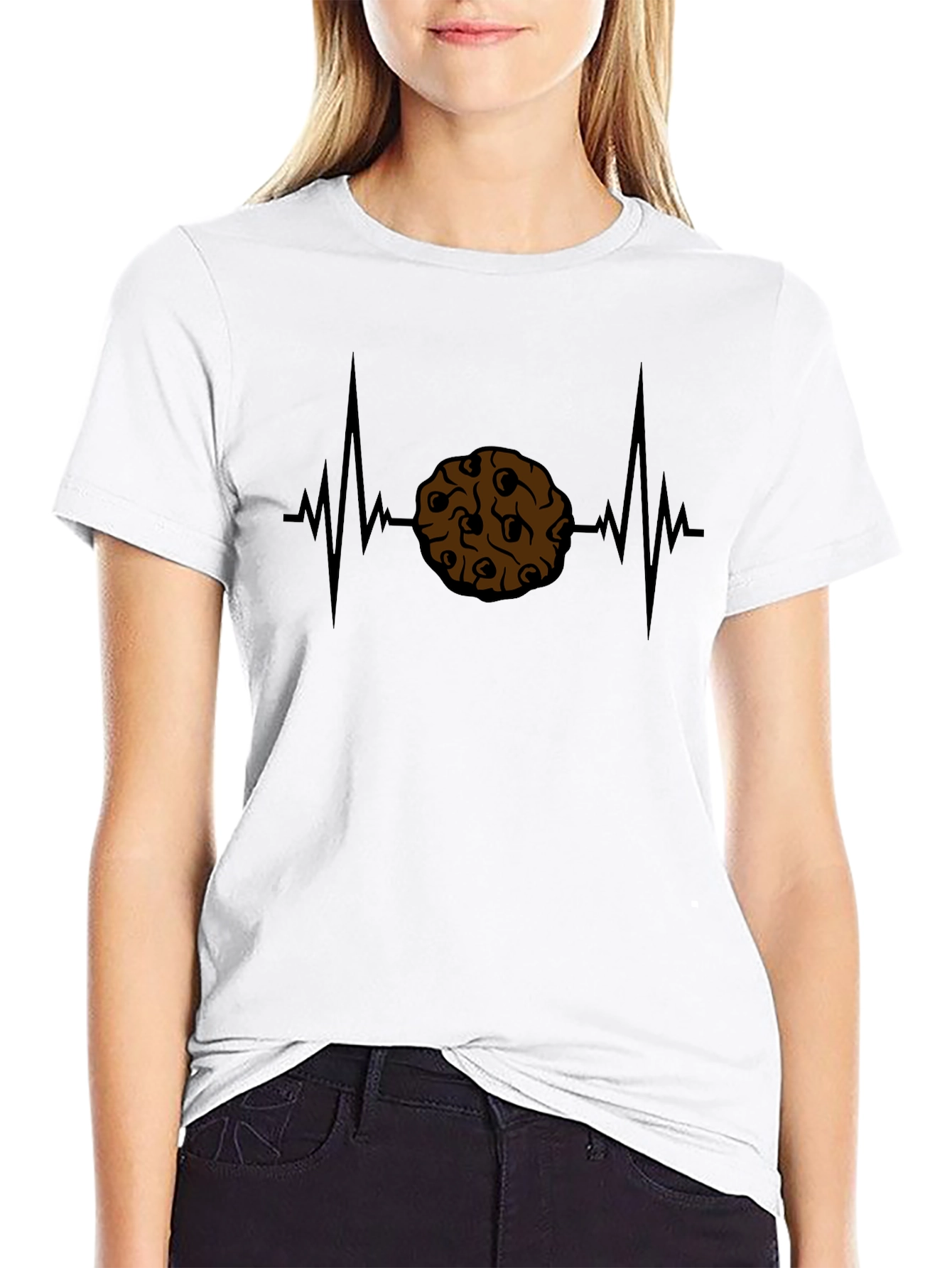Cookie Heartbeat T-Shirt - Snack Lover Tee