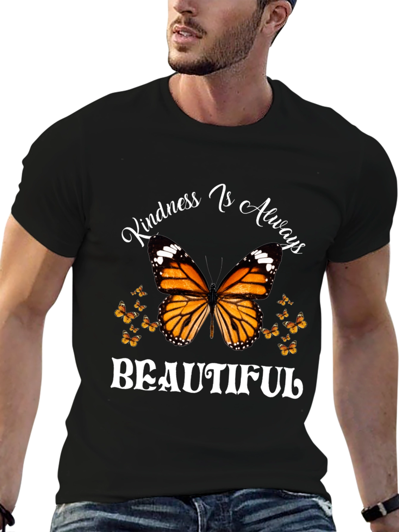 Kindness Is Always Beautiful Butterfly Graphic Tee