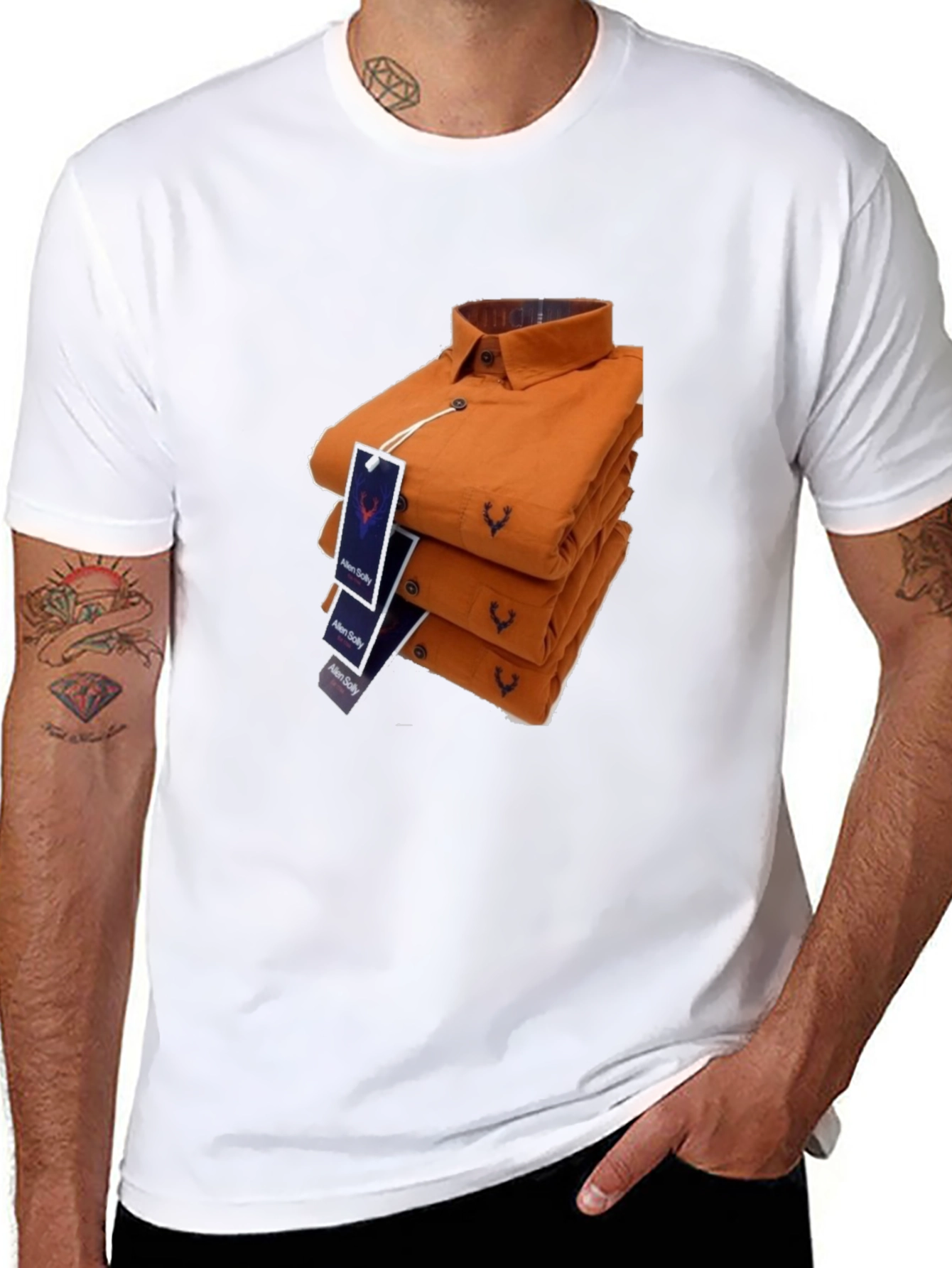 Folded Allen Solly Shirts - Stylish & Trendy