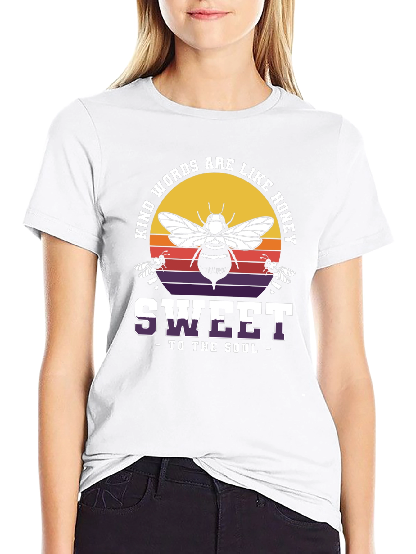 Kind Words are Like Honey Bee Graphic T-Shirt