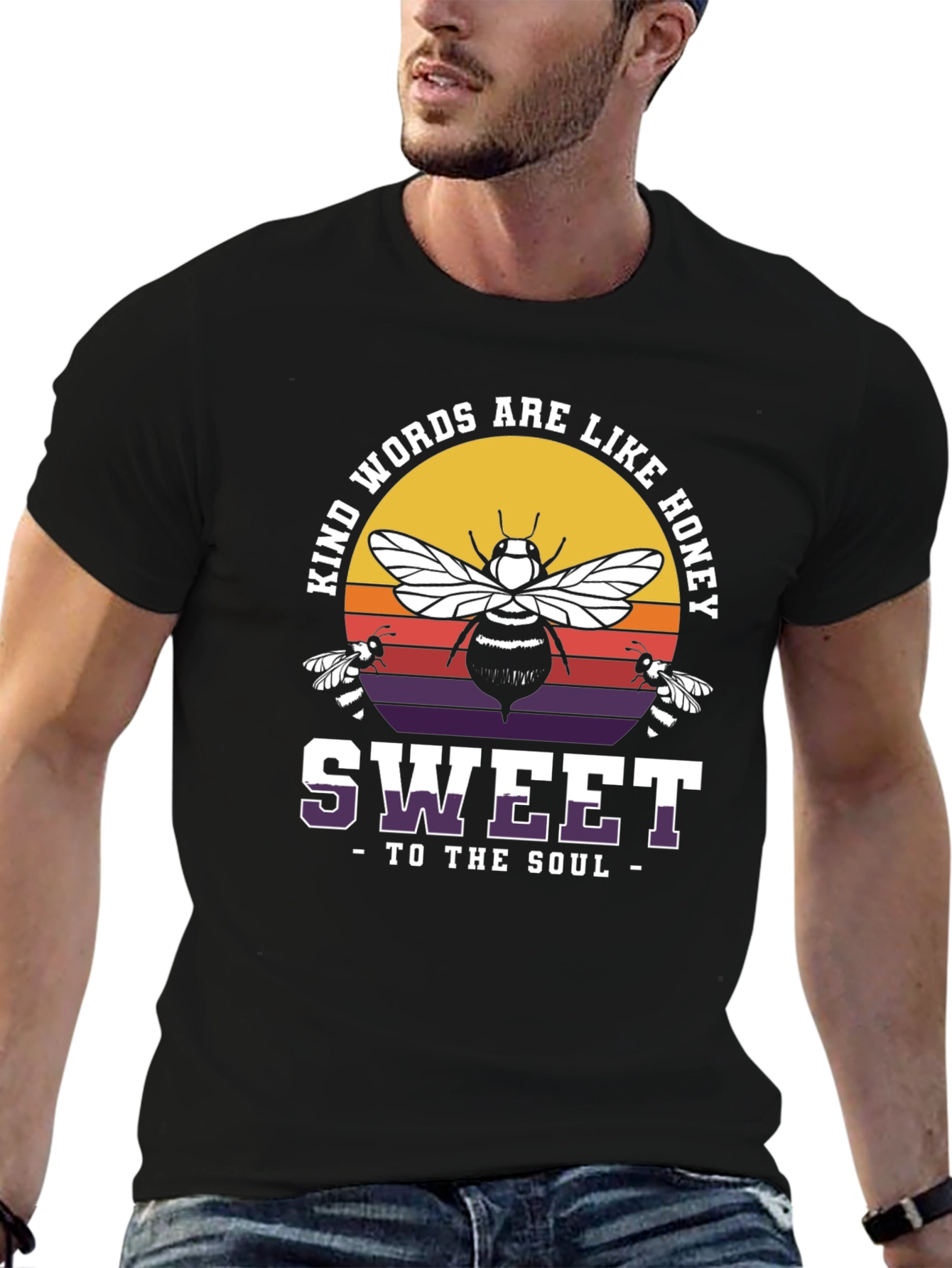 Kind Words are Like Honey Bee Graphic T-Shirt