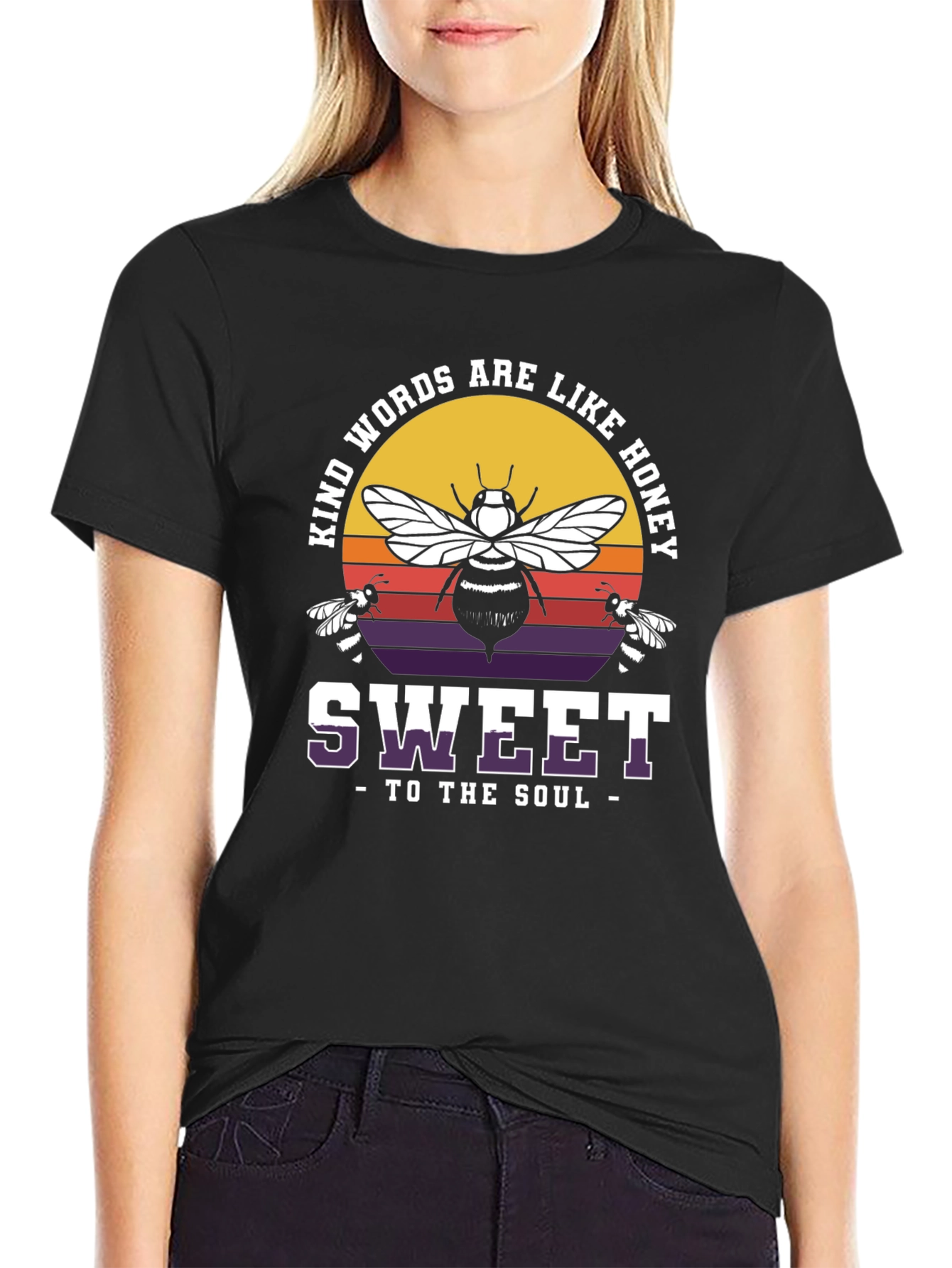 Kind Words are Like Honey Bee Graphic T-Shirt