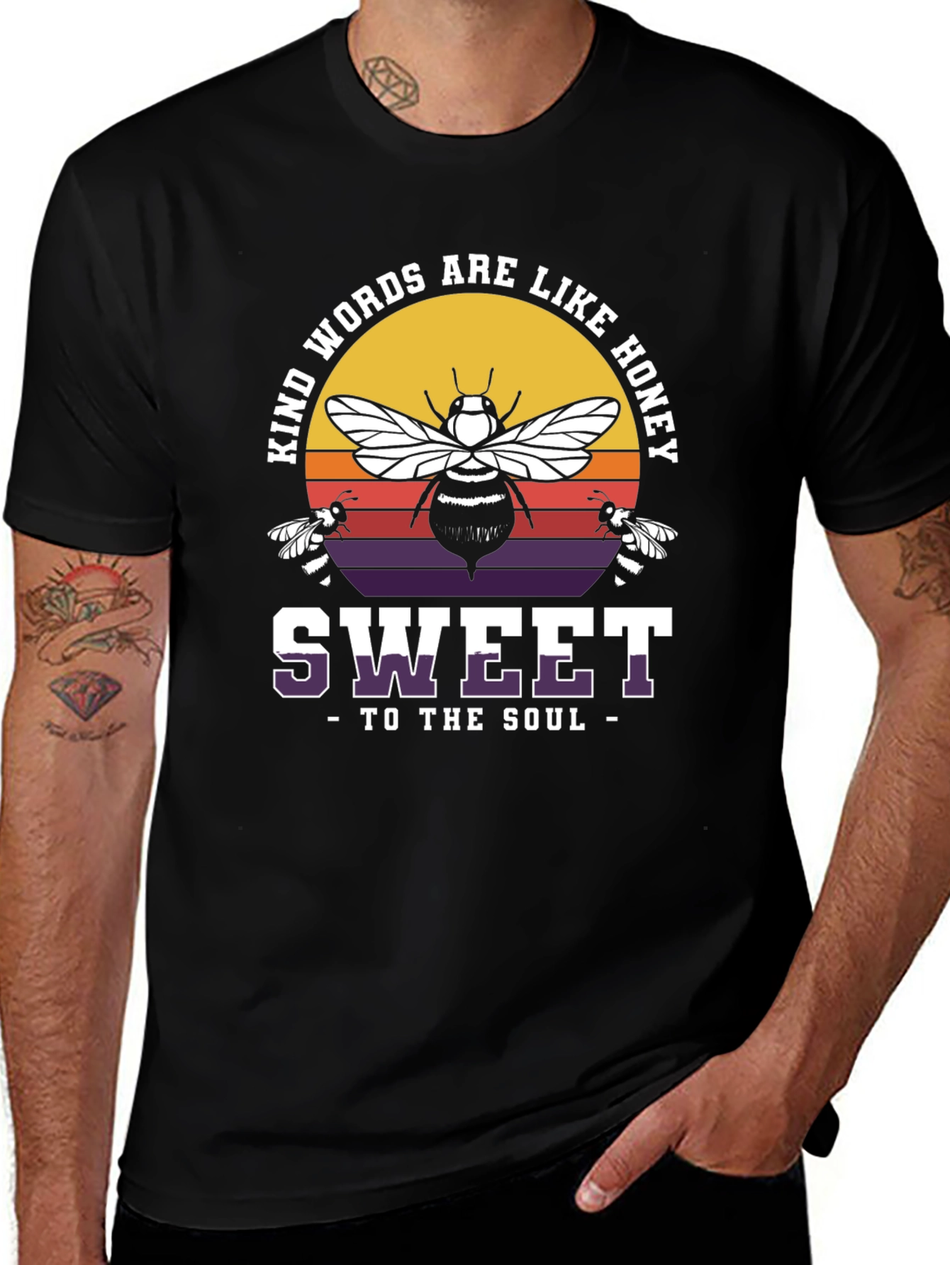 Kind Words are Like Honey Bee Graphic T-Shirt