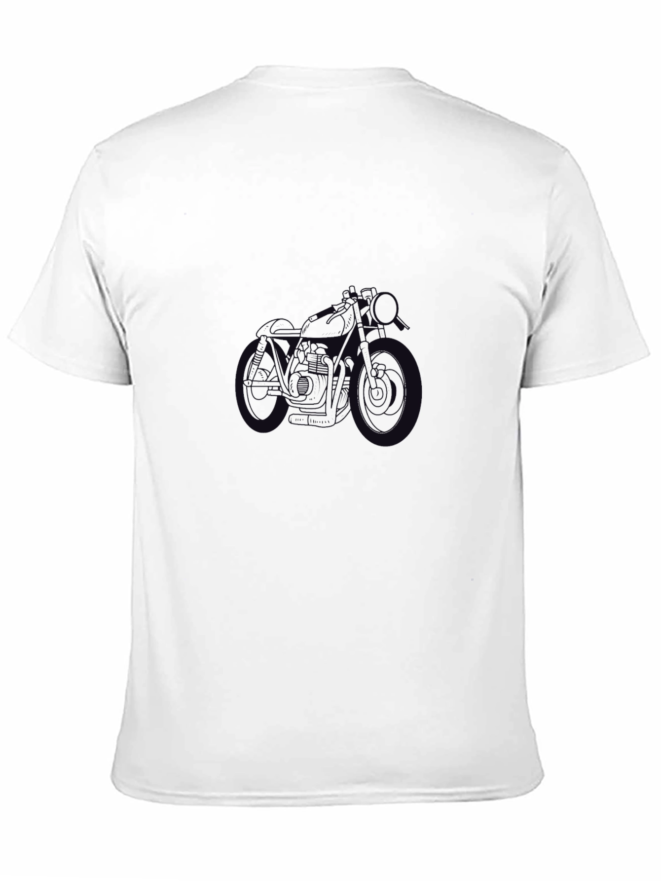Black Motorcycle Graphic Tee - Stylish Rider Apparel