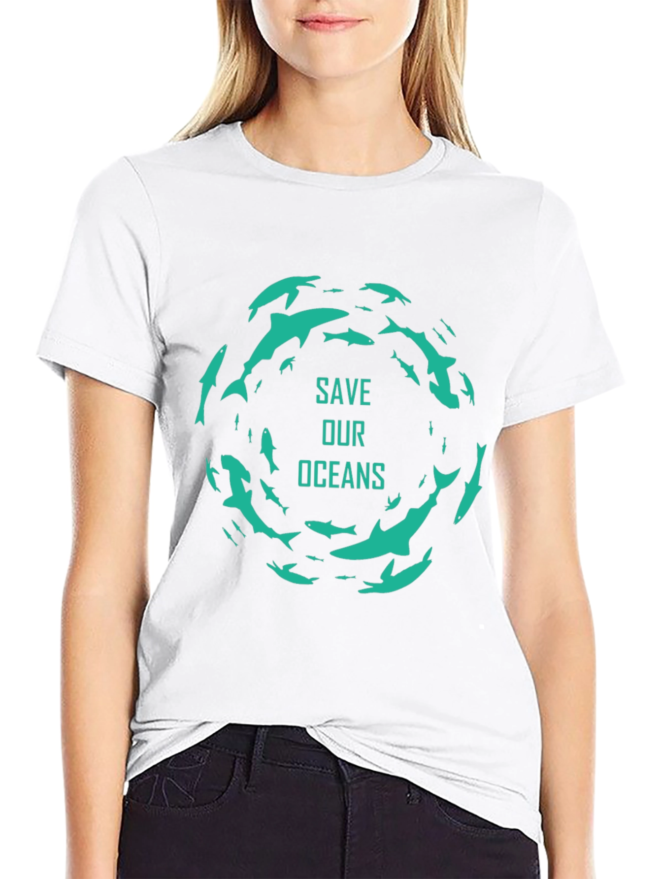 Save Our Oceans Graphic Tee - Stylish & Sustainable