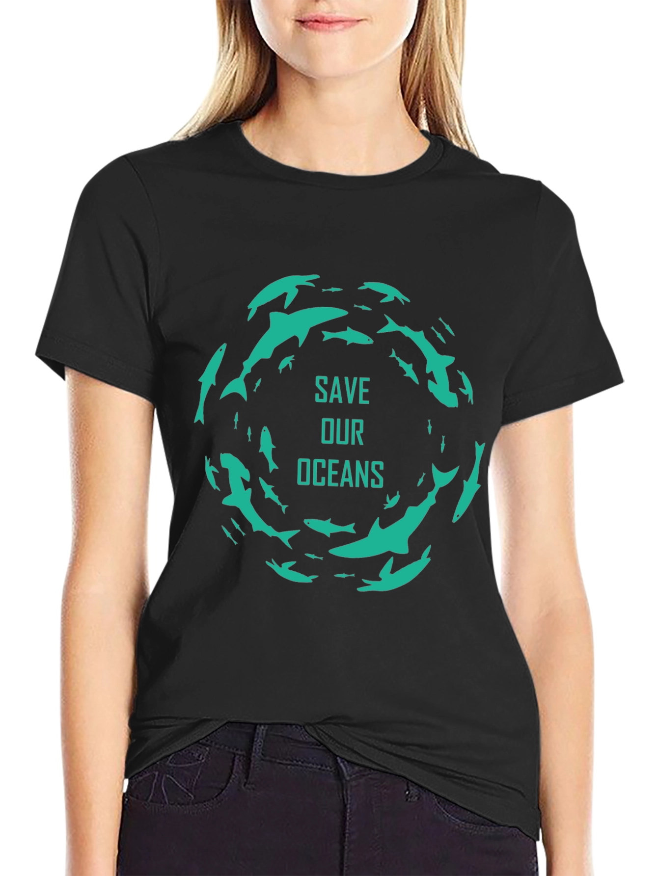 Save Our Oceans Graphic Tee - Stylish & Sustainable