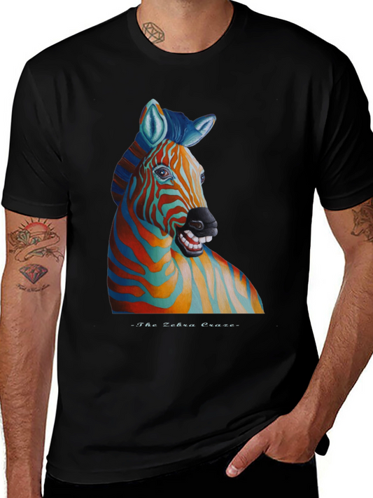 Zebra Craze T-Shirt - Unique Colorful Animal Graphic Tee