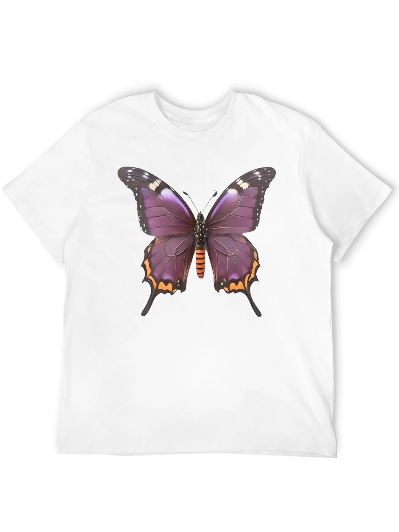 Butterfly Graphic Tee - Stylish Black T-Shirt