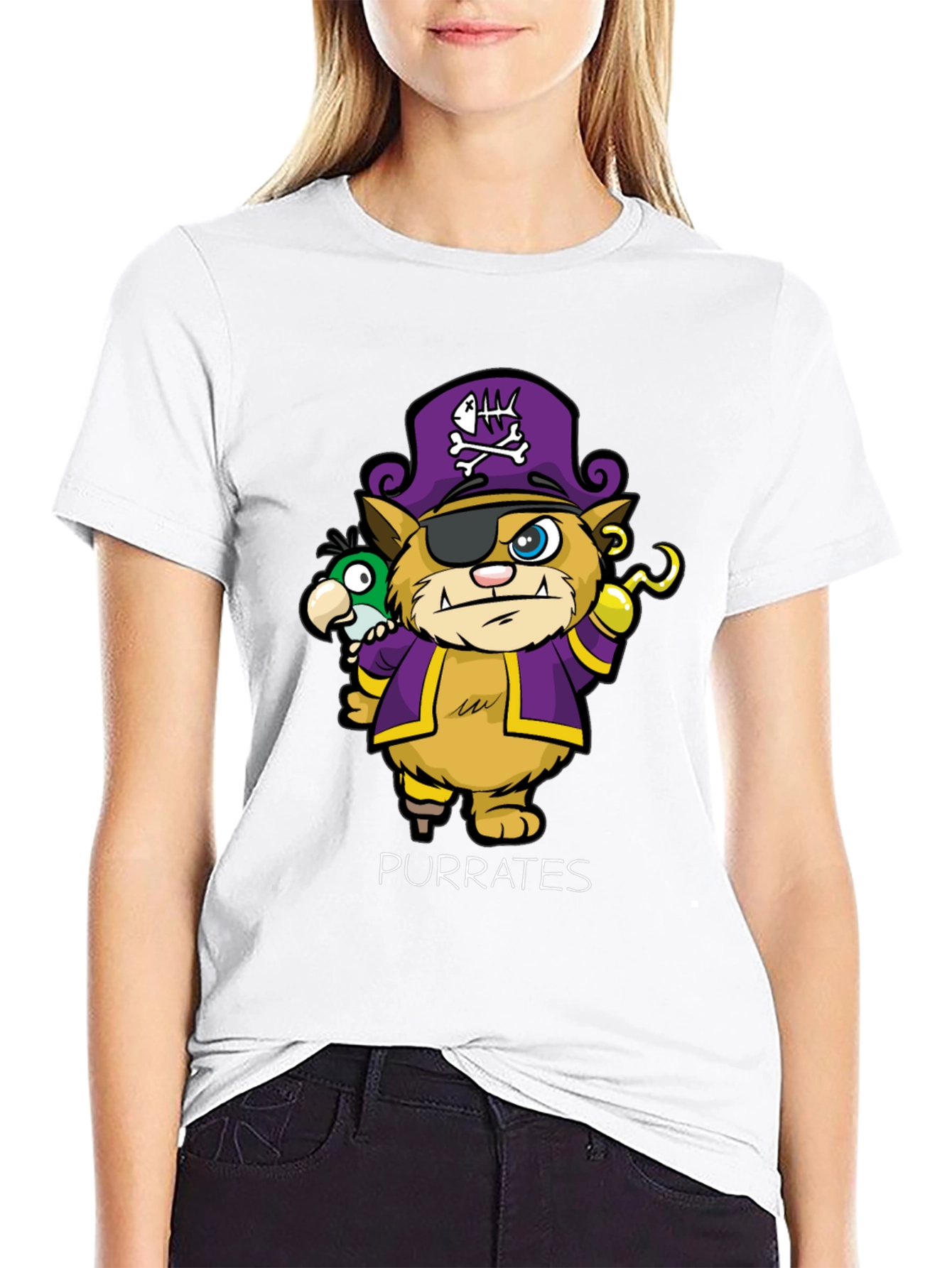 Purrates T-Shirt - Cat Pirate Design