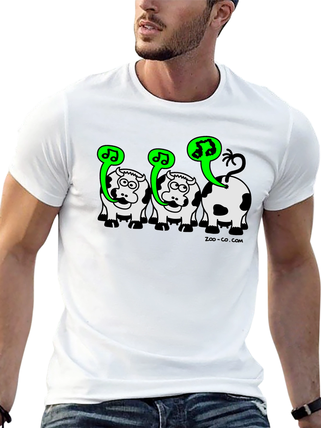 Singing Cow Graphic Tee - Black Unisex T-Shirt