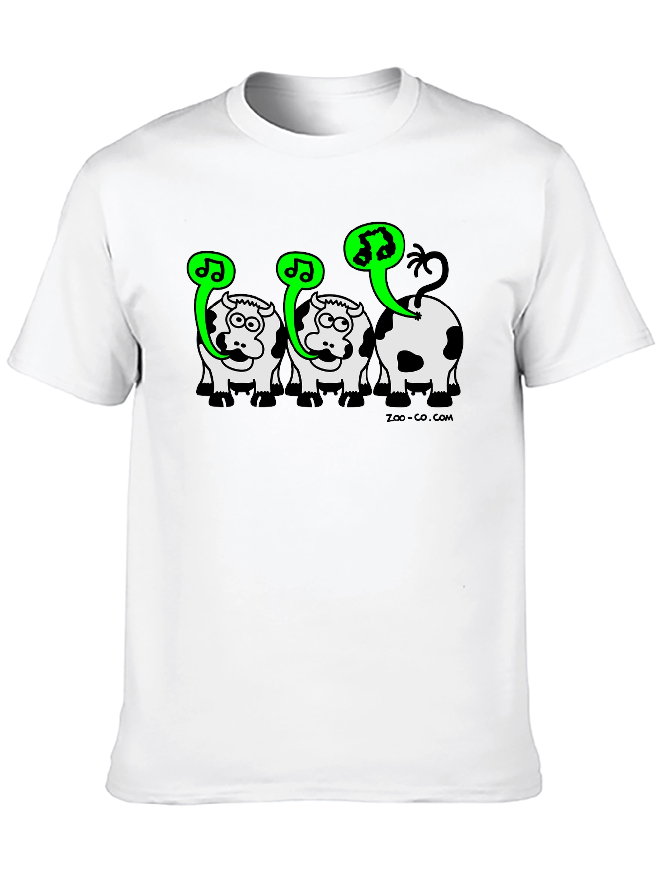 Singing Cow Graphic Tee - Black Unisex T-Shirt
